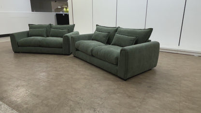 'Somerford' Sage Fabric 3 + 2 Seater Sofa Set
