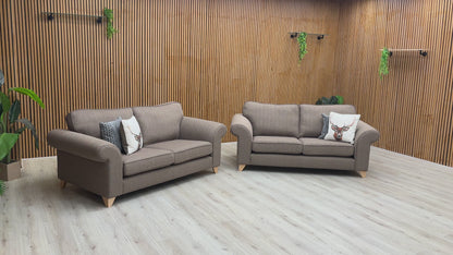 ‘Angelic’ Nutmeg Cotswold Plain 2 + 2 Seater Sofa Set