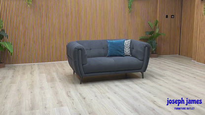 ‘Sienna’ Opulence Royal Blue 50495 Fabric 2 Seater Sofa