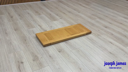 ‘California’ Light Oak Solid Oak Table Middle Extension Leaf 35cm