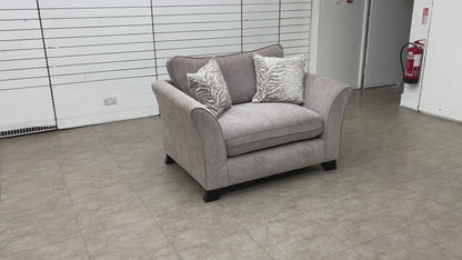 ‘Sasha’ Zara Mink Fabric Snuggler Chair