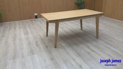 'Cooper' Light Oak Veneer Large Dining Table