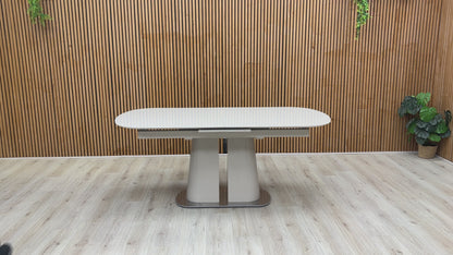 Video preview demonstrating the seamless pop-up extension mechanism of the dining table.