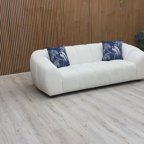 Video preview of the Waldorf Sofa showcasing its size and material in detail.