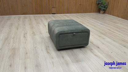 ‘Elphaba’ Dexter Fern Green 43514 Velvet Storage Footstool