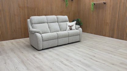 G Plan ‘Kingsbury’ B110 Lowry Sand Fabric 3 Seater Sofa