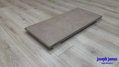 Furnitureland ‘Annecy’ Soft Grey Paint Finish 50cm Table Extension Leaf