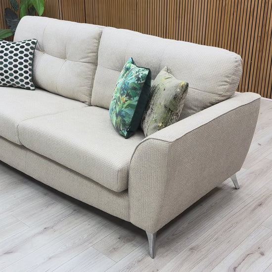 Video Preview for a product video, likely demonstrating the scale of the 4-seater sofa.