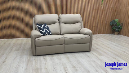 G Plan 'Amesbury' L846 Cambridge Taupe Leather 2 Seater Power Recliner Sofa