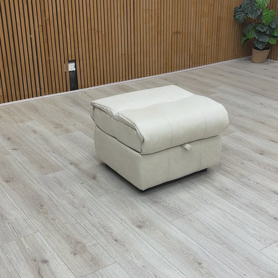 video Preview for a product video, likely demonstrating the footstool's storage function.