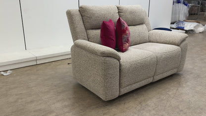 ‘Utah’ Oatmeal We-0101 Fabric 2 Seater Sofa