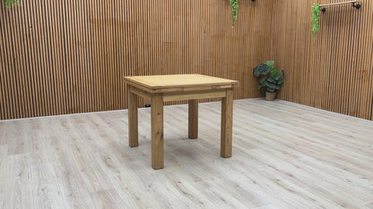 Furnitureland 'Augusta' Solid Oak Small Draw Leaf Dining Table