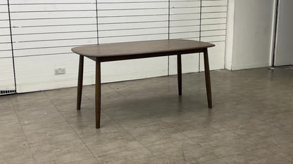 ‘Stockholm’ Dark Oak Fixed Dining Table