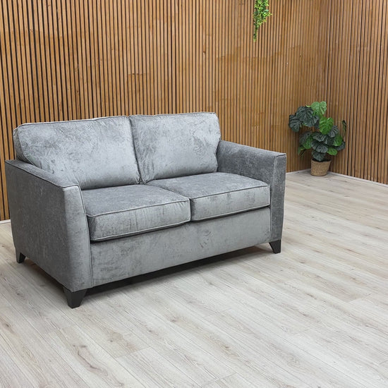 Video of transition or features of the ‘Smith’ Grey Kingston Fabric 2 Seater Sofa Bed.