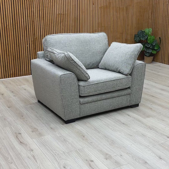 Video Preview for the Sofology 'Chalfont' Sort Silver Platinum Armchair