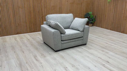 Video Preview for the Sofology 'Chalfont' Sort Silver Platinum Armchair
