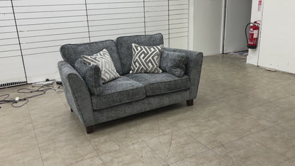 'Tabitha' Slate Woven Fabric 2 Seater Sofa