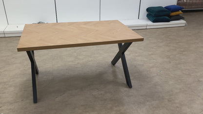 ‘Nate’ Natural Oak 140cm Dining Table