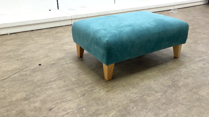 ‘Orlby’ Plaza Linen Ocean Banquette Footstool