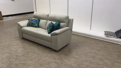Nicoletti ‘Pepino’ Torello 371 Ice 3 Seater Leather Sofa