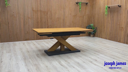 ‘Aydin’ Solid Oak Large Extending Dining Table