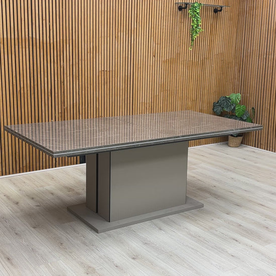 Video of the extending mechanism of the 'Lusso' Ceramic Top Dining Table.