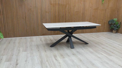 ‘Germain’ Marble Top 180cm Extending Dining Table