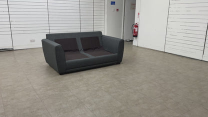 'Kian' Charcoal Revive Fabric Large 2 Seater Sofa Bed