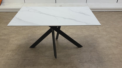 ‘Antonio’ Marble Effect Dining Table