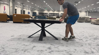 'Crete' Ceramic Top 180cm Large Extending Dinging Table