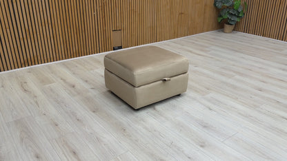 ‘Dawson’ Mink Dawson Velvet Storage Footstool
