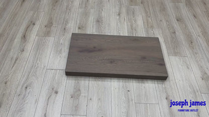 Bodahl ‘Roma’ 8 Vintage Grey Solid Oak Straight Edge 90cm Table Extension Leaf