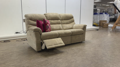 G Plan ‘Malvern’ B342 Lydia Multi Fabric Power Recliner 3 Seater Sofa