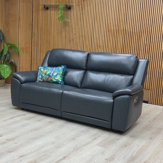 Video demonstration of the smooth power reclining action and adjustable headrests.