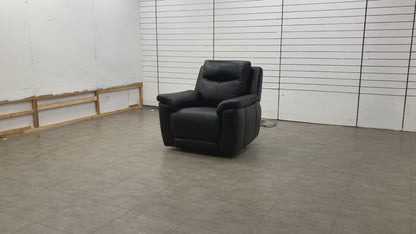'Bobby' Leather Cat-35/02 Black Power Recliner Chair