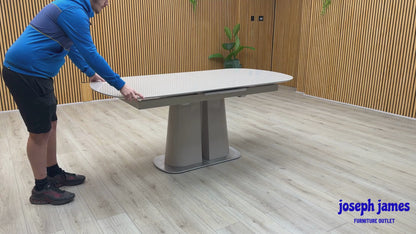 'Cashmere' 180cm Pop Up Extending Dining Table