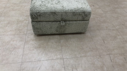 'Somerford' Dark Green Somerford Texture Large Storage Footstool