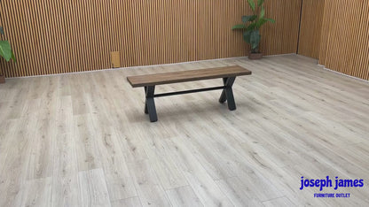 'Jupiter’ Solid Oak 140cm Dining Bench