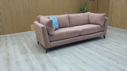 'Moda' Rust Fabric 4 Seater Sofa