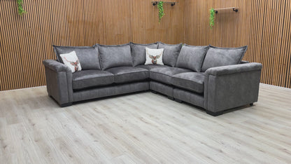 Video Preview for the DFS 'Dolcie' Mink Combination Velvet Modular Sofa.