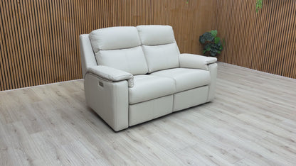 G Plan ‘Thornbury’ L840 Cambridge Chalk Light Grey 2 Seater Power Recliner Sofa with Power Headrest and Power Lumbar