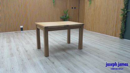 ‘Delaney’ Light Oak Solid Oak Small Extending Dining Table