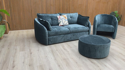 Video preview of the Portobello Luxury Chenille Sofa Set.