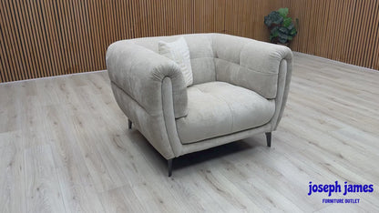 Ideal Home 'Sienna' Hudson Mink 25120 Fabric Chair