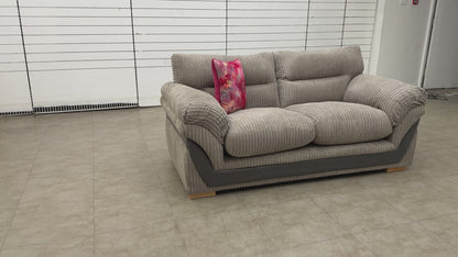 'Zana' Steel Combination Samson Large 2 Seater Sofa