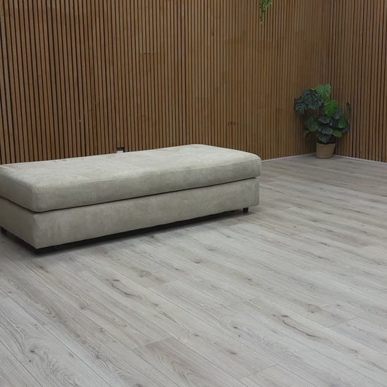 Video preview demonstrating the mechanism of the 'Esprit' Footstool as it converts into a sofa bed.