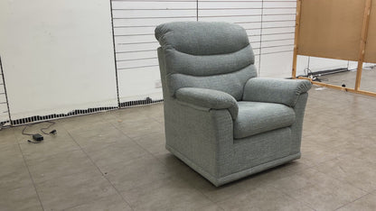 G Plan 'Malvern' B161 Mamas Sky Tight weave Fabric Armchair