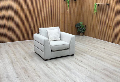 ‘Bellissimo’ Light Grey Fabric Chair