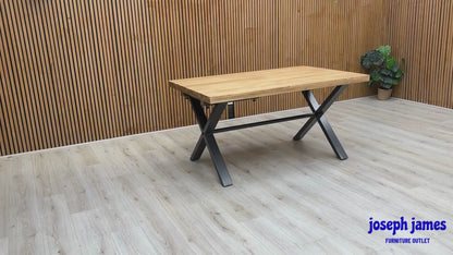 ‘Earth’ Solid Oak 150cm Fixed Dining Table