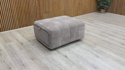 'Elphaba' Manhattan Nutmeg 58005 Fabric Storage Footstool